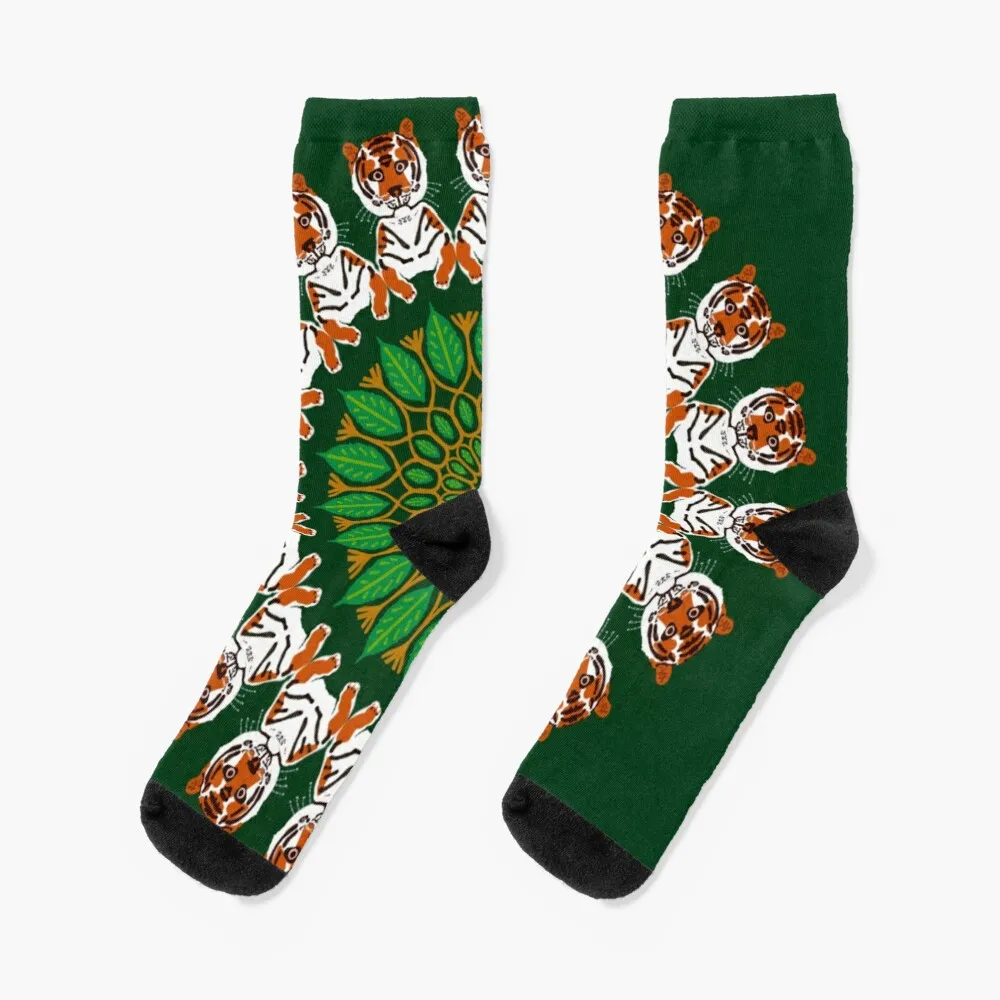 

Tiger Time Mandala Design Socks Custom Socks Heated Socks