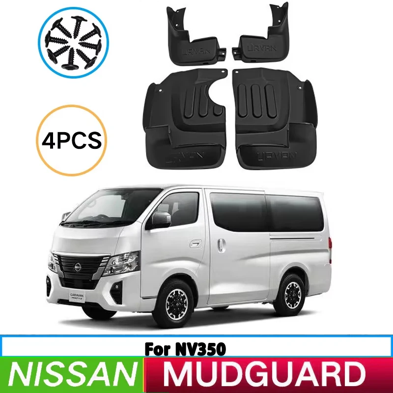 Suitable for Nissan NV350 car tire fender splash guard front and rear wheel fender auto parts 4pcs