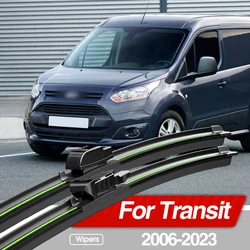 Escobillas de limpiaparabrisas delanteras para Ford Transit Connect Tourneo Custom Courier, accesorios, 2 piezas, 2006-2023