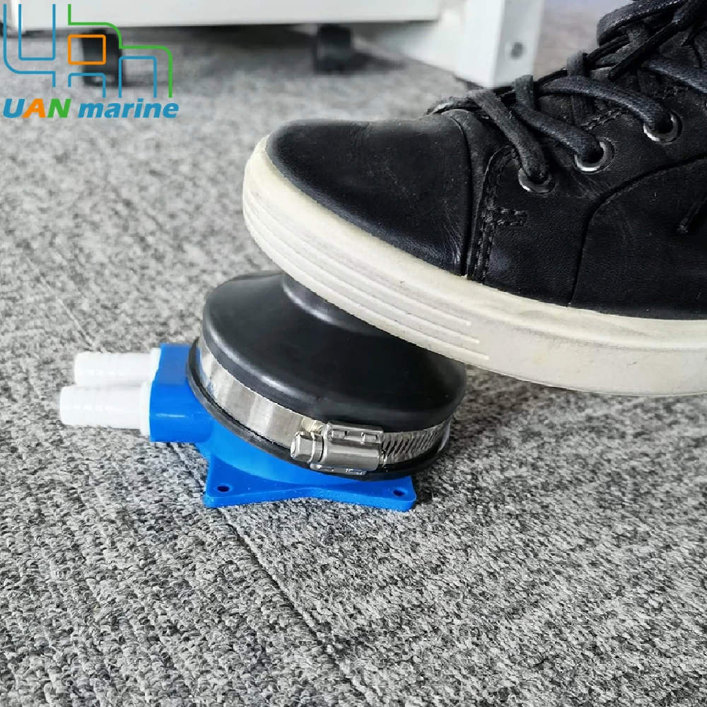 Foot Pump Suitable for 1/2\'\' Flexible Hose Rubber & Nylon Made For Marine RV Boat Galley Toilet Wash Basin