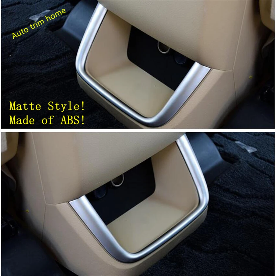 

Center Armrest Box Rear Storage Grid Strips Decoration Frame Cover Trim For Toyota Highlander KLUGER 2014 - 2019 Car Accessories