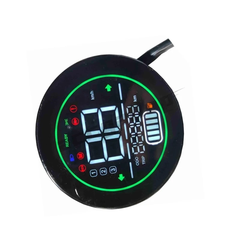 Electric Bike Speedometer Scooter Dashboard Indicator 48V 60V 72V Lead-Acid Battery LED Instrument Display