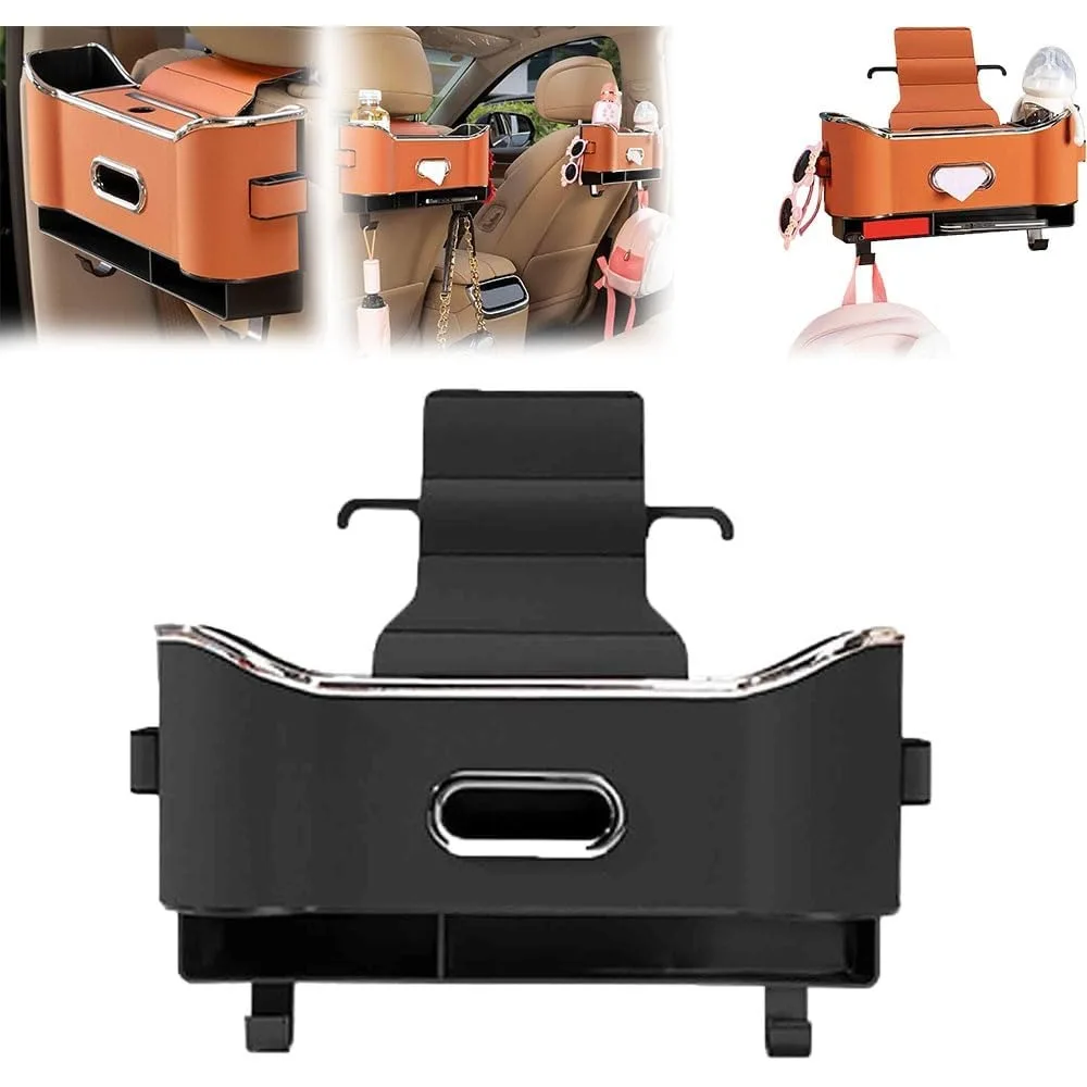 

cimario multifunctional car seat storage box and organizer (black, 1 piece)