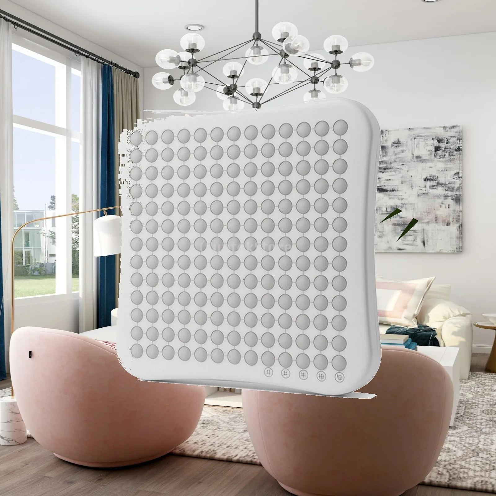 Gobang Board with Digital Display Smart Electronic Board Game Toy Square Rounded-Corner for Children, Home, Travel