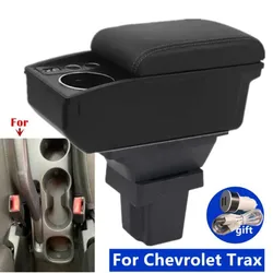 For Chevrolet Trax Armrest Box For Chevrolet Tracker Holden Trax Car Armrest Storage Box cup holder Car Accessories 2013-2020