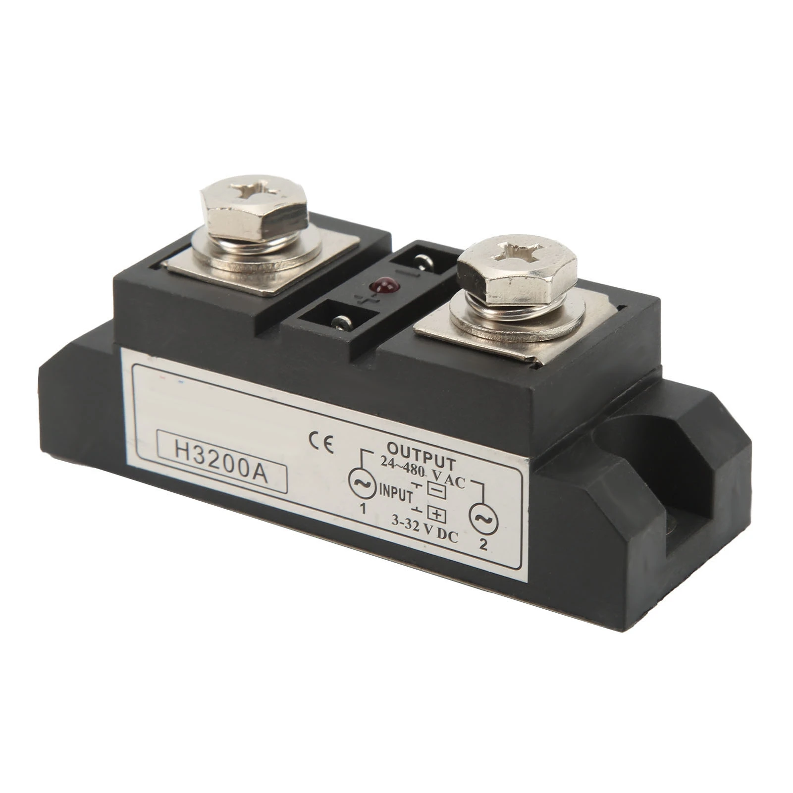 Solid State Relay Low Power Consumption No Contact SSR Relay with LED Indicator 200A