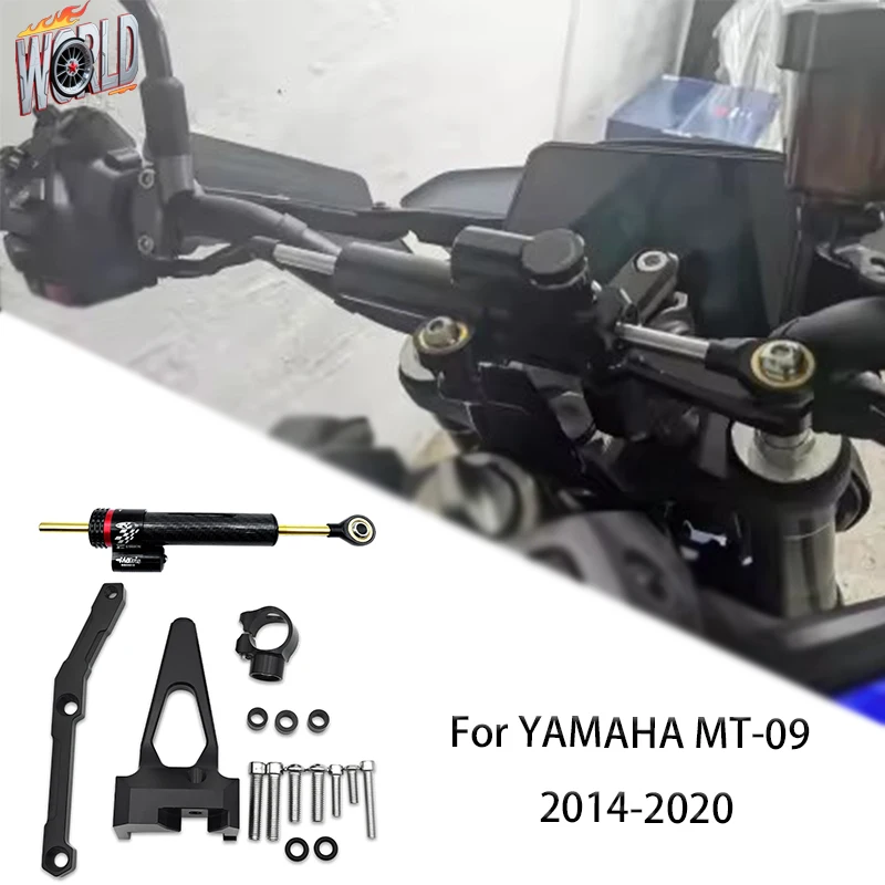 

Motorcycle Steering Damper Bracket Stabilizer Support For YAMAHA MT-09 MT09 FZ09 2014-2020 2018 Speed Wobble Safety Accessories