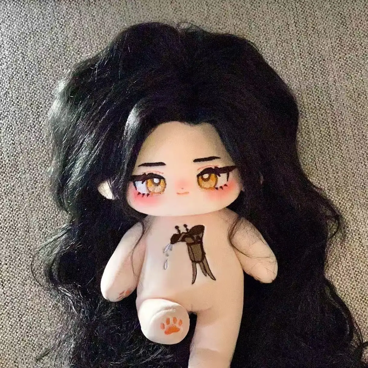 Ashes Of The Kingdom Liu Bian Qing Meng 20cm Anime Game Cosplay Plush DollLong Haired Cotton Doll with High Appearance Value