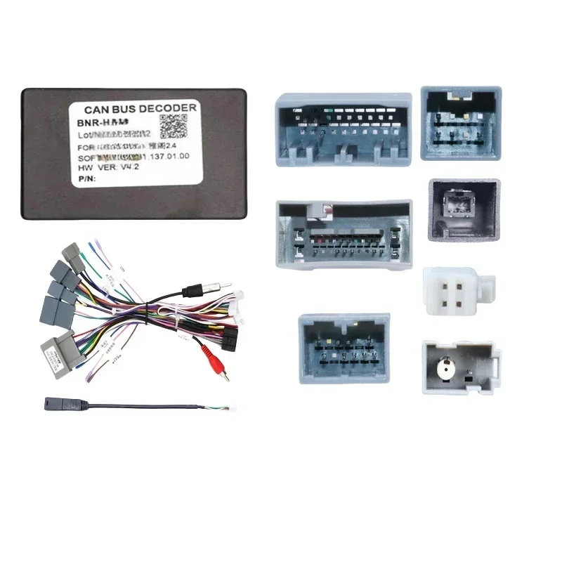 راديو السيارة Canbus صندوق لهوندا أكورد 9TH 2.0/2.4 2014 2015 2016 2017 الأسلاك تسخير كابل الطاقة فك محول BNR-HA03