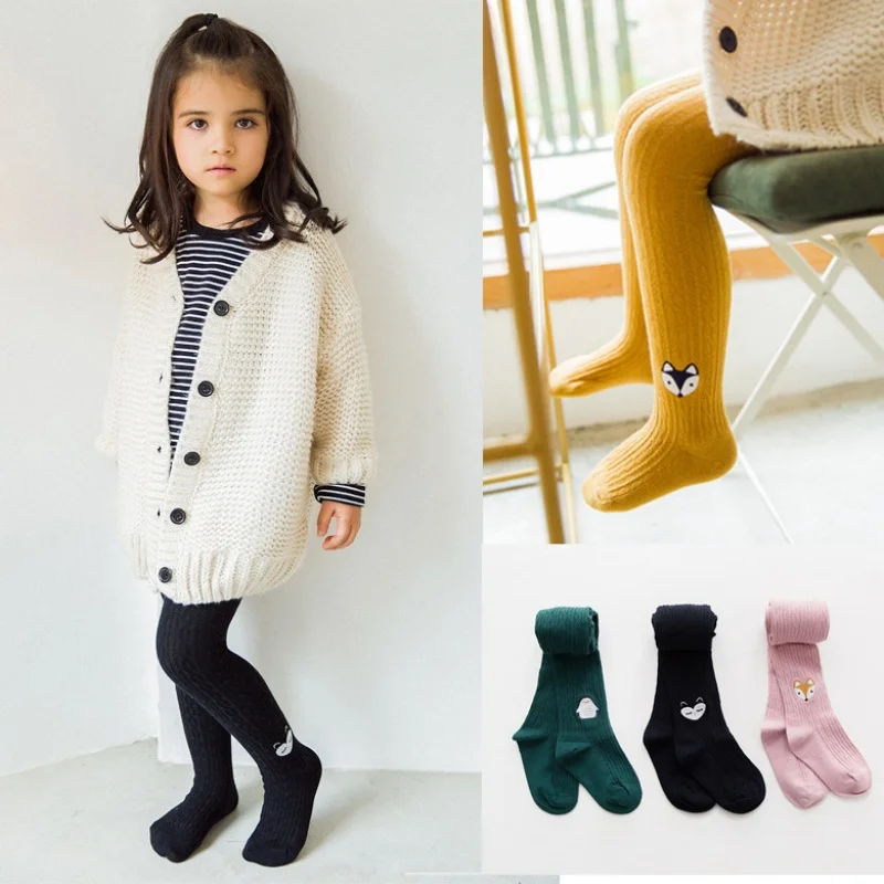 Spring Autumn 1-12Y Children's Tights Girls' Fashion Cartoon