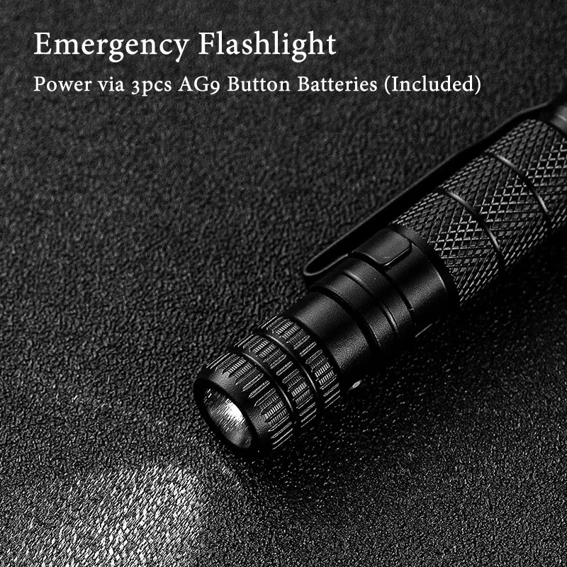 New Defense Tactical Pen Outdoor Survival Self Rescue EDC Tool  Multi Function Bottle Opener Emergency Flashlight Screwdriver