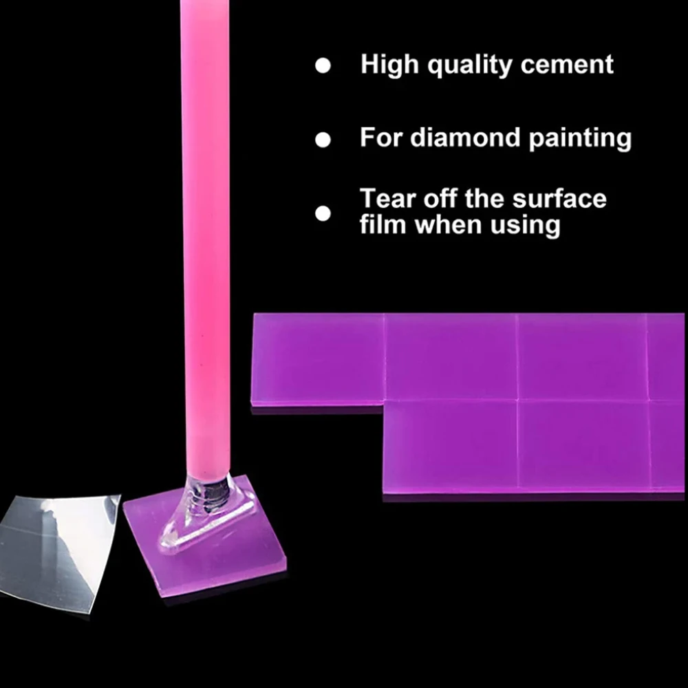 DIY Diamond painting Purple Wax Mud 2*2CM Dotting Gluecross stitch Wax Mud Glue  Tool Diamond Embroidery Glue  Accessory