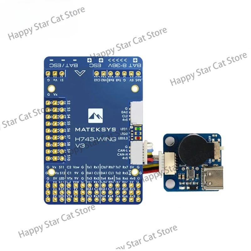 Matek H743-wing V3 Stm32h743vit6 Built-in Osd Support Dual Camera Inav Flight Controller For Rc Fpv Airplane Fixed Wing Drones