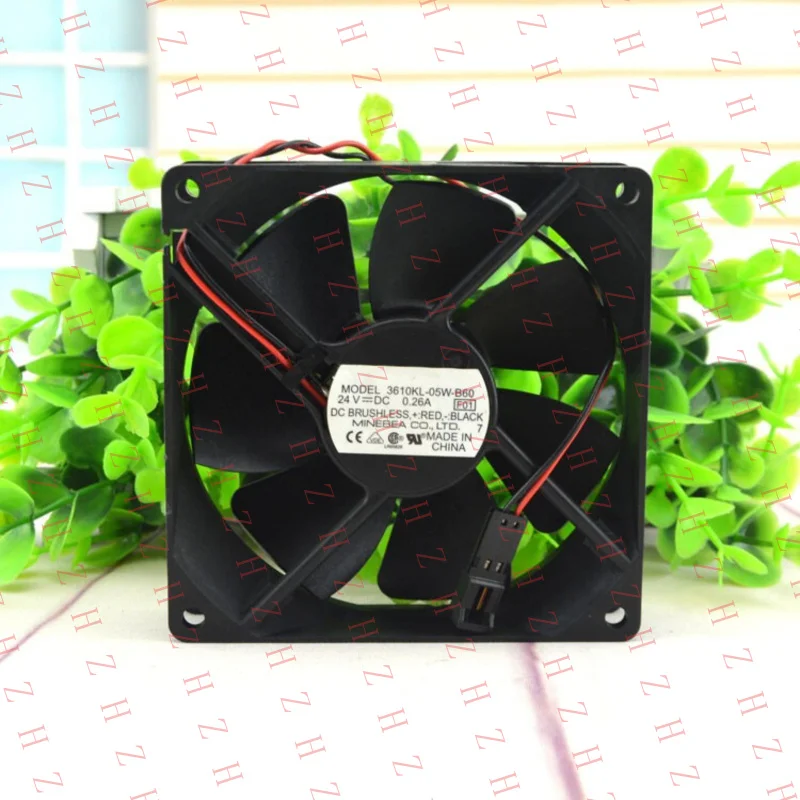 

P+ 1pcs FOR NMB 3610KL-05W-B60 MODEL DC BRUSHLESS 9CM 24V 0.26A Cooling Fan 9025