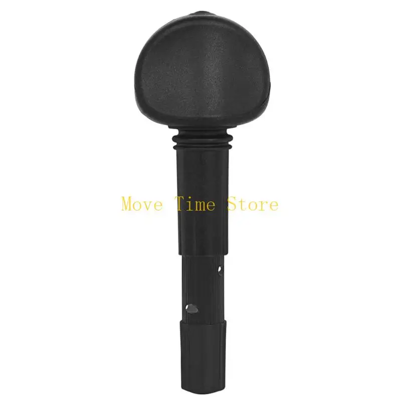 92ME Violin Tuning Hardware Replacement for 4/4 Violin, Set of 4 Black Mechanical Pegs with Geared Structure, Nylon and Alloy