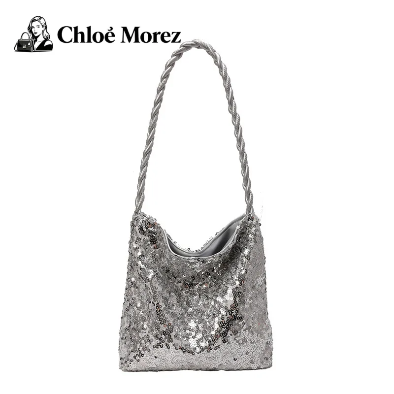

Woman Bags, Fashionable Sequined Shoulder Bags, Fashionable Hand-held Bucket Bags, Trendy