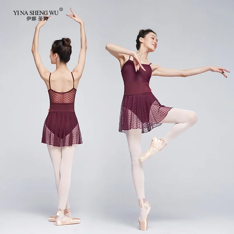 فستان باليه للنساء يوتار حبال فستان رقص فستان راقصة الباليه ثياب الكبار الأزرق الملكي الجمباز الملابس للنساء 2 اللون