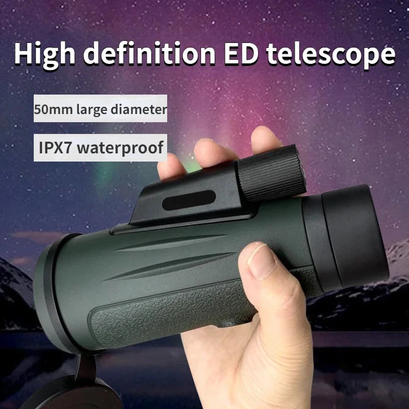 

Professional 12X50 ED Monocular Powerful Binocular Low Dispersion Lens Nitrogen Waterproof Telescope for Adults Outdoor Sports