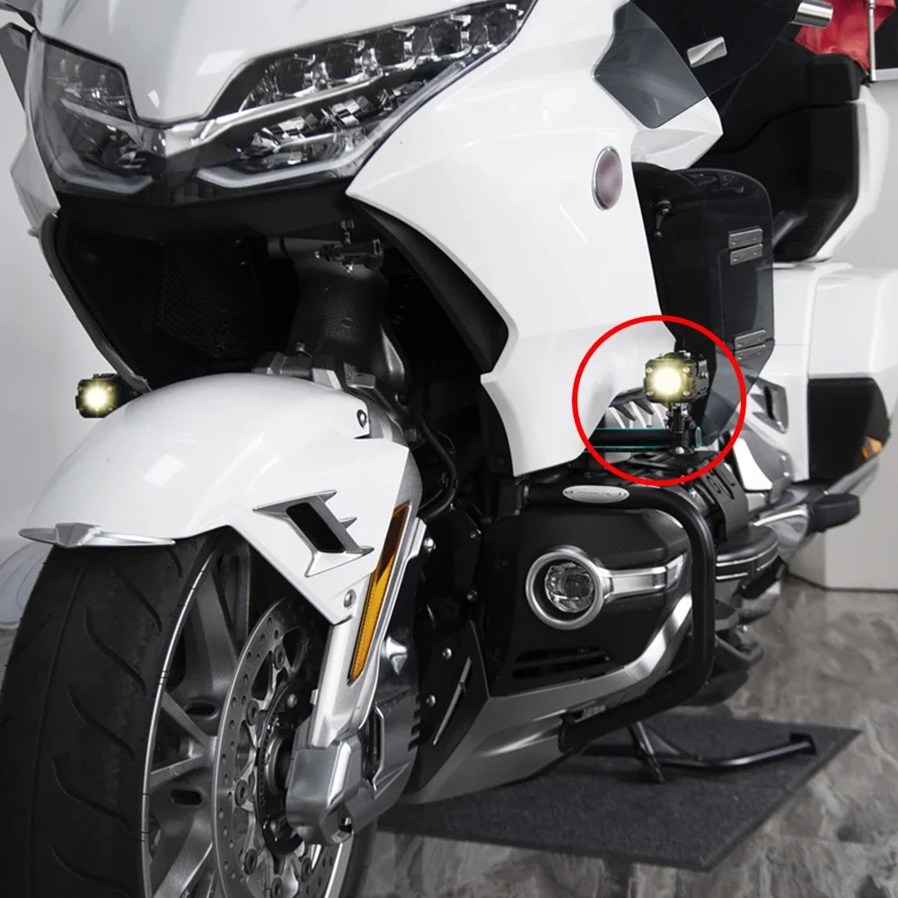 GOLDWING GL 1800 F6B لهوندا الذهب الجناح GL1800 F6B 2018 - 2023 دراجة نارية الضباب ضوء Led قوس أضواء مساعدة حامل دعم