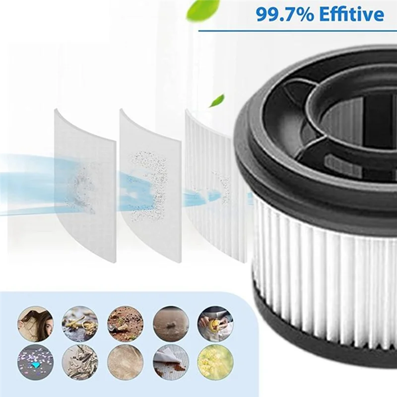 Abvi-para dreame g9/g10/v12s/v16s/v15pro/v16pro vácuo 3xfiltro frontal e 3xfiltro traseiro kit de algodão peças de limpeza substituição