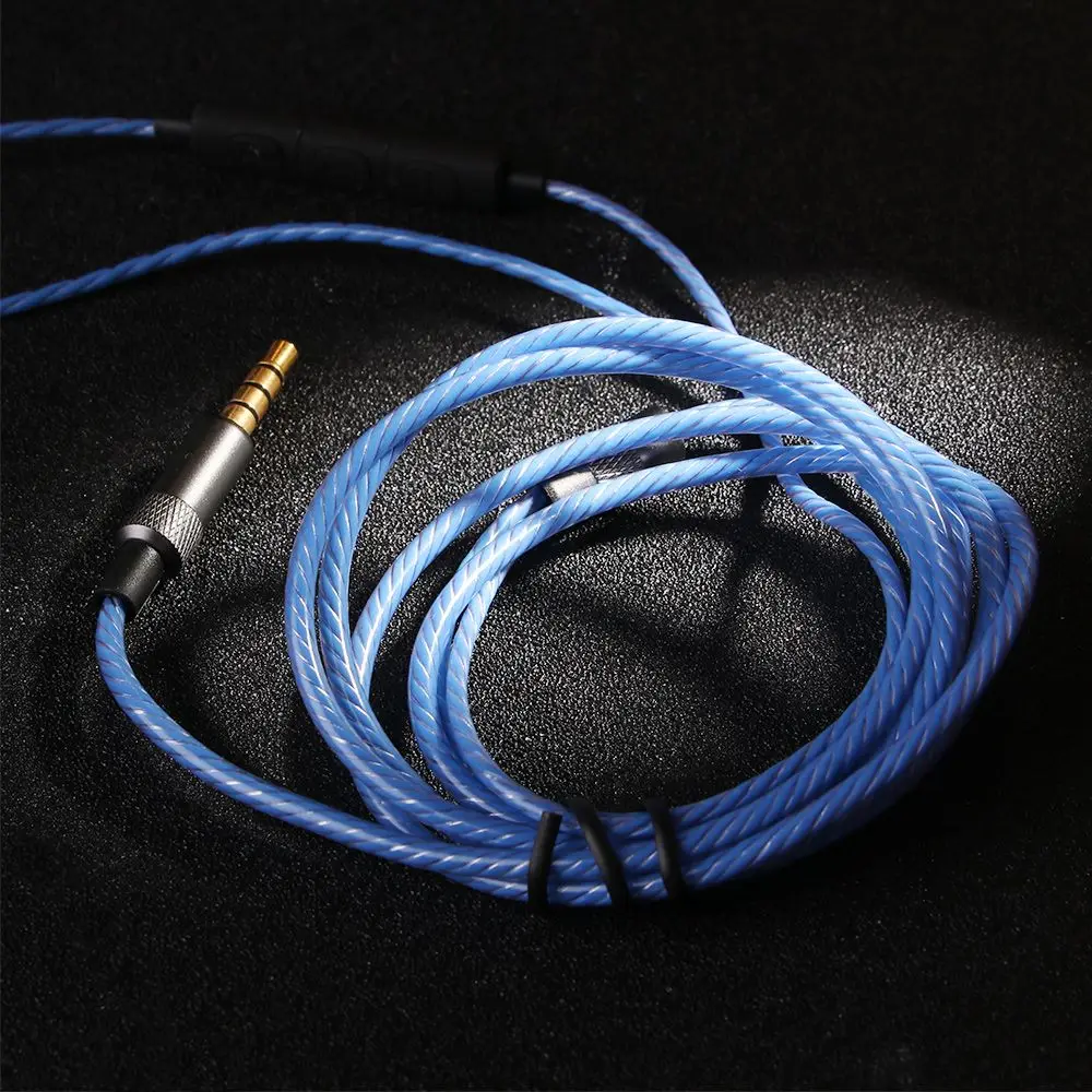 Replacement Audio Wire Audio Controller Headset Line Audio Cable DIY Earphone Wire Earphone Repair Cable