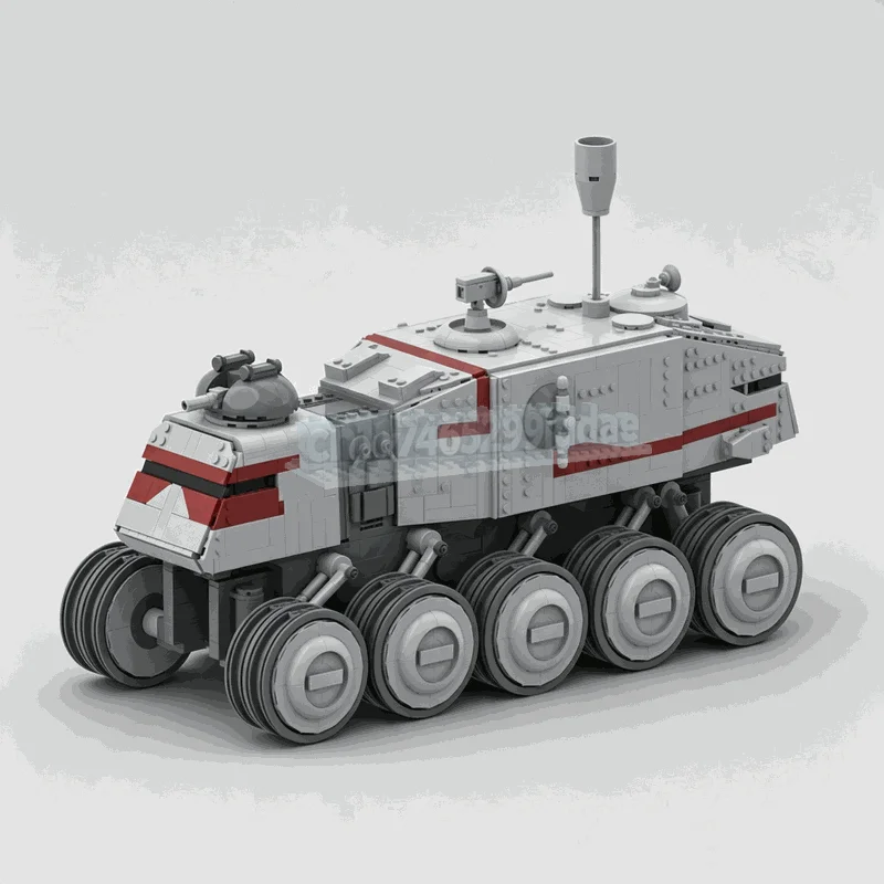 2332PCS Sci-Fi Armored Transport Vehicle Tank Model MOC Custom Building Blocks DIY Assembly Creative Puzzle Educational Toy Gift