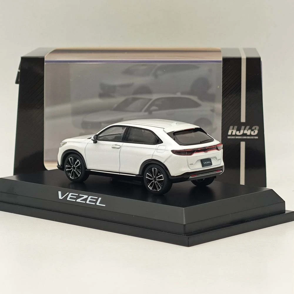 취미 일본 1/43 VEZEL 프리미엄 햇빛 화이트 펄 HJ431002SW 다이캐스트 모델 자동차 한정 컬렉션 자동차 장난감 선물