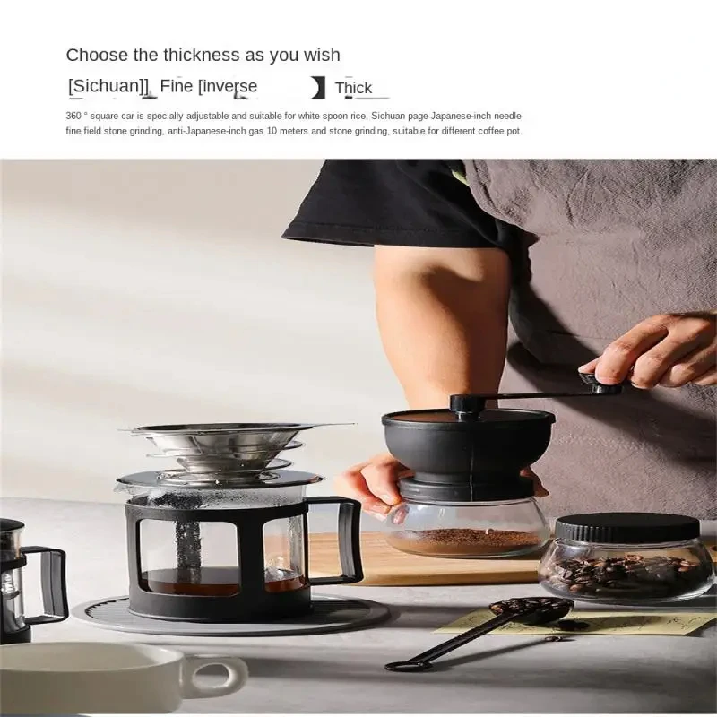 كسارة يدوية مع لدغ السيراميك ملحقات القهوة المهنية مطحنة الزجاج لدغ مطحنة USB شحن ماكينة القهوة اليدوية