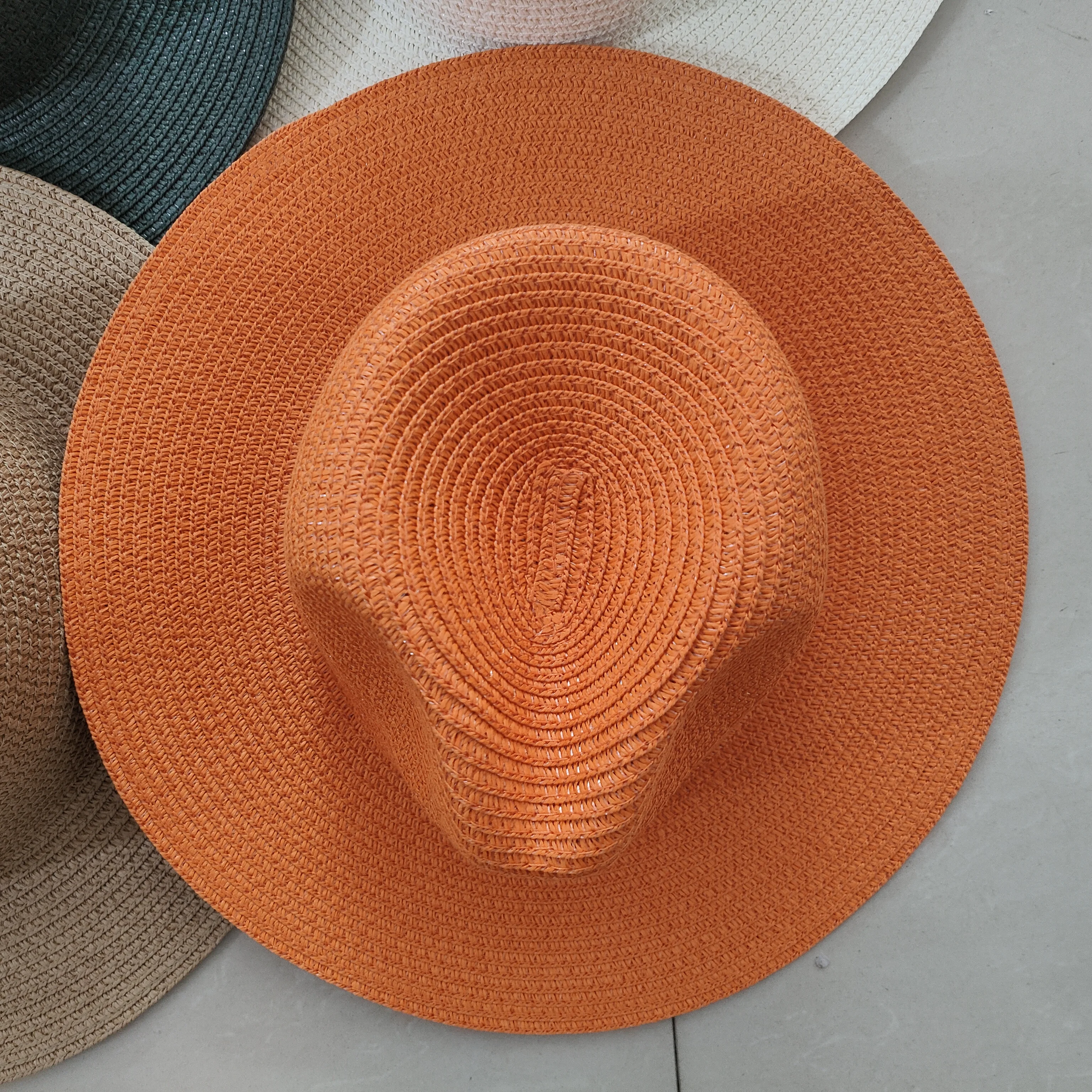 Summer Straw Hat 2024 New Adjustable Jazz Straw Hat Elastic Webbing Accessories Customized Men\'s and Women\'s Sun Hat Beach Hat