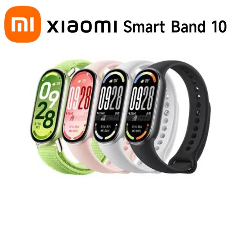 الإصدار العالمي من Xiaomi Mi Band 10 150 أوضاع رياضية 21 يومًا عمر البطارية وإدارة النوم والإدارة الصحية Xiaomi Hyper OS2