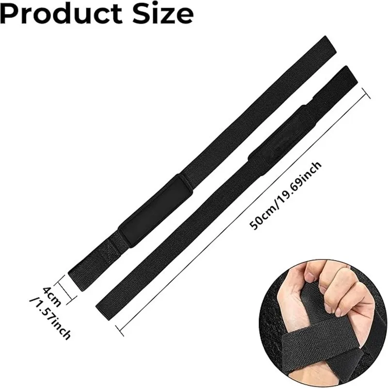 Weightlifting Wrist Straps Strength Training Adjustable Non-slip Gym Fitness Lifting Strap Wrist Support Sports Grip Band image 2