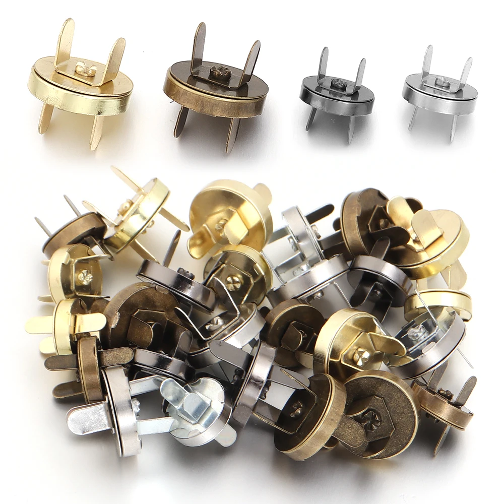 10 Sets 14/18mm Metall-Magnetverschlüsse Automatische Adsorptions-Schnallen für Handtaschen Geldbörsen Basteltaschen Zubehör – Detail 4