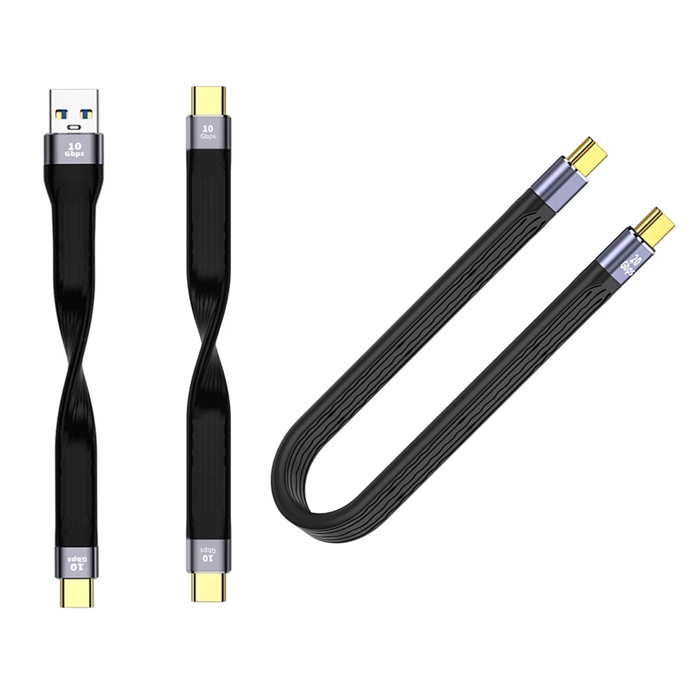 SSD 하드 디스크용 USB 3.1 고속 충전 케이블, USB C 타입 데이터 전송 케이블, USB 3.2, 20G, 4K, 10Gbps 케이블 USB-A, 60W, QC4.0 PD