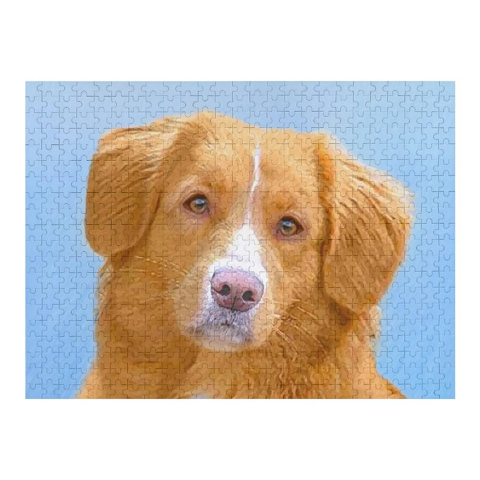 

Nova Scotia Duck Tolling Retriever Dog Painting Jigsaw Puzzle Animal Индивидуальная картина для детей Puzzle