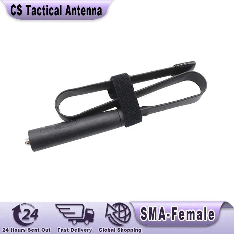 Baofeng Walkie Talkie CS 124CM Tactical Antenna UV-K5 Foldable Aerial SMA-F VHF UHF UV-5R UV-82 UV-S9 Plus UV-9R PLUS UV16 - view 4