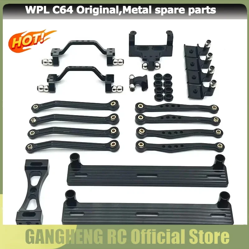 Drążek pedału Rama zawieszenia Podstawa steru Siedzisko drążka dla WPL 1/16 C64 Toyota Hilux RC Crawler Car Metal Upgrade Parts Truck Buggy