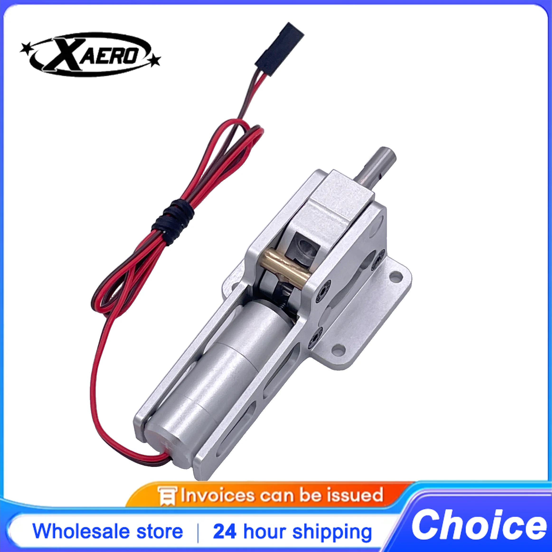 XAERO ER005 90° High-Profile Retractable Mount for RC Airplane,Heavy Duty AluminumAlloy Landing Gear Base with Locking Mechanism