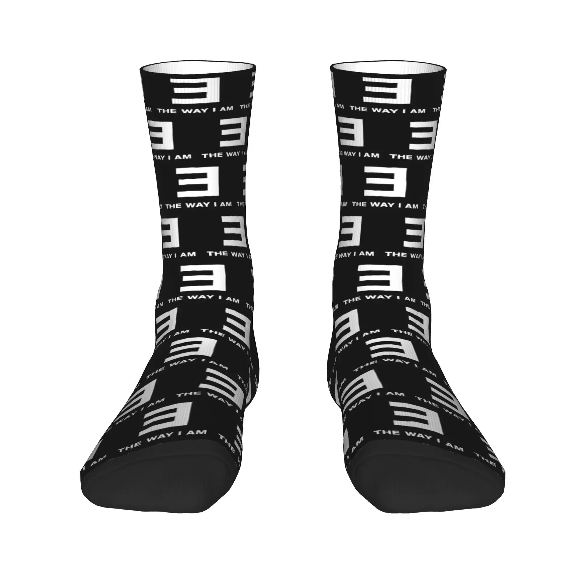 EMINEM  Socks Rapper Gothic Stockings Spring Anti Slip Men's Socks Breathable Graphic Outdoor Socks