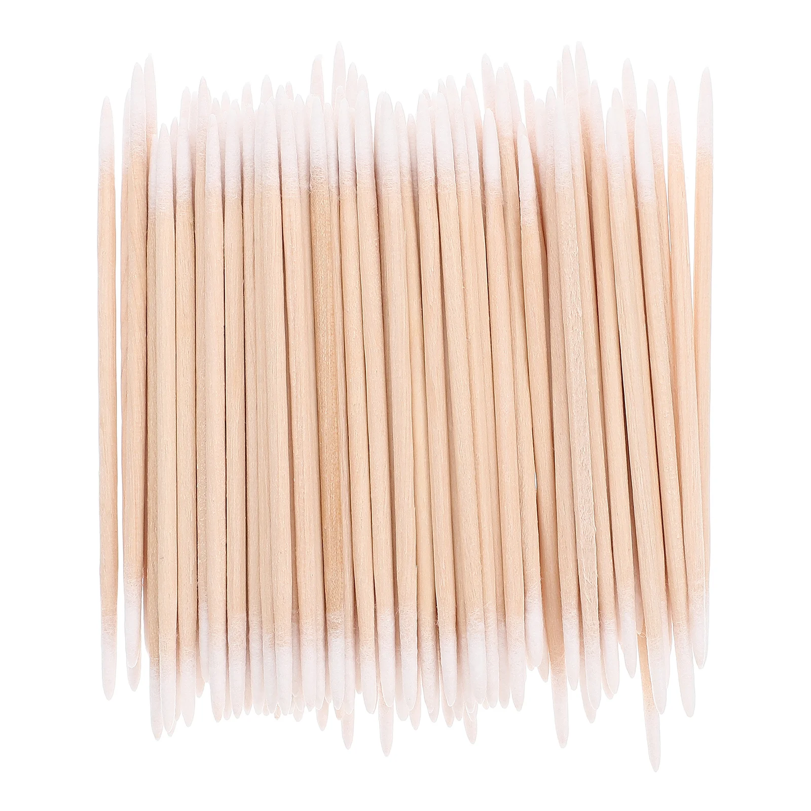 

2pcs Double Pointed Cotton Swabs Fine Tip Wooden Handle for Makeup Precision Cleaning Electronics Nail Beauty Tools Soft