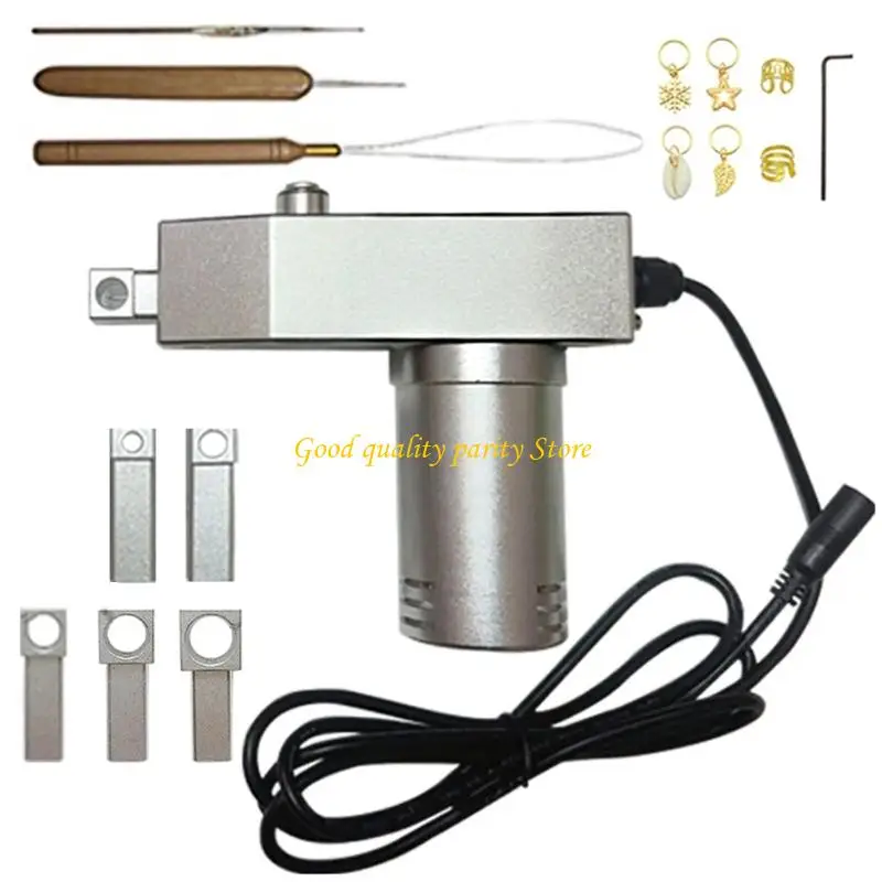 

M4YA Electric Cordless Braiding Tool 6mm to 16mm Hooks Stainless Steel Design For Professional Hair Styling