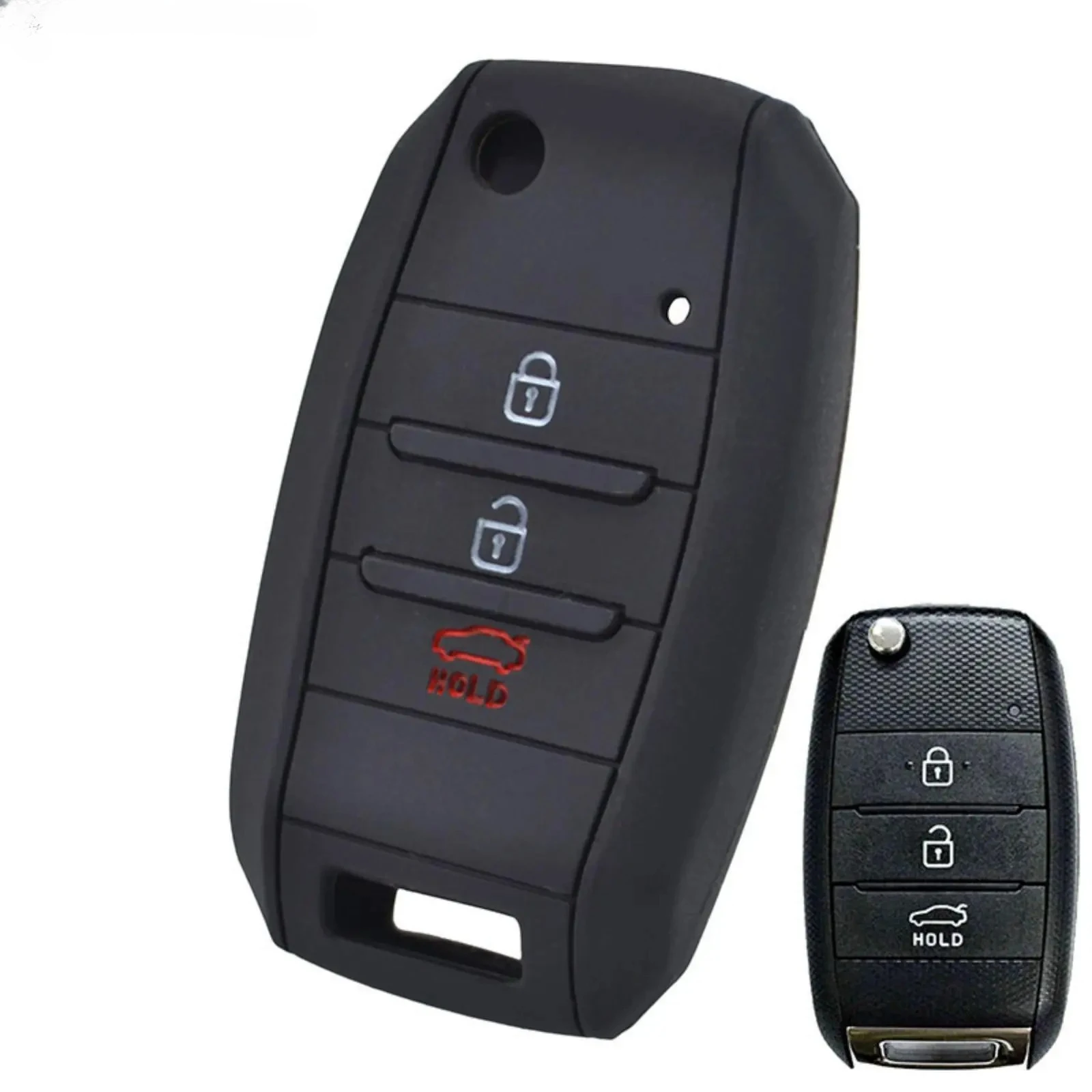 

Silicone Car Remote Key Cover For Kia Carens Ceed Sorento Optima Picanto Rio Soul Cerato Rando Forte Sportage Key Fob Case