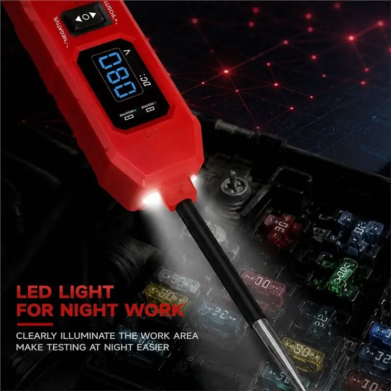 A20K-2 In 1 Automotive Circuit Tester Automotive Relay Tester LED Display Universal 12V /24V Vehicle Electronic Relay Test - view 4