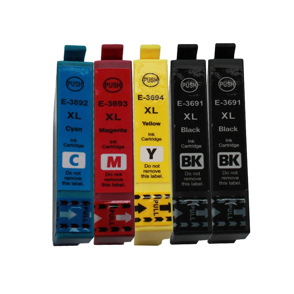 

Совместимый чернильный картридж 5pk для принтера EPSON 36XL T3691 - T3694 Expression Home XP-332a XP-325a xp332a xp325a