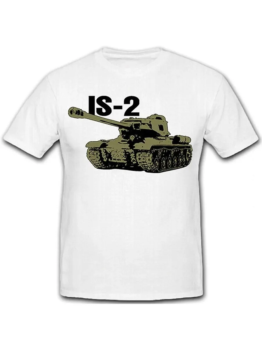 Heavy Tank JS2 Joseph Stalin Russia Eastern Front  Men T-Shirt Short  Casual  COTTON  Harajuku  Tshirt