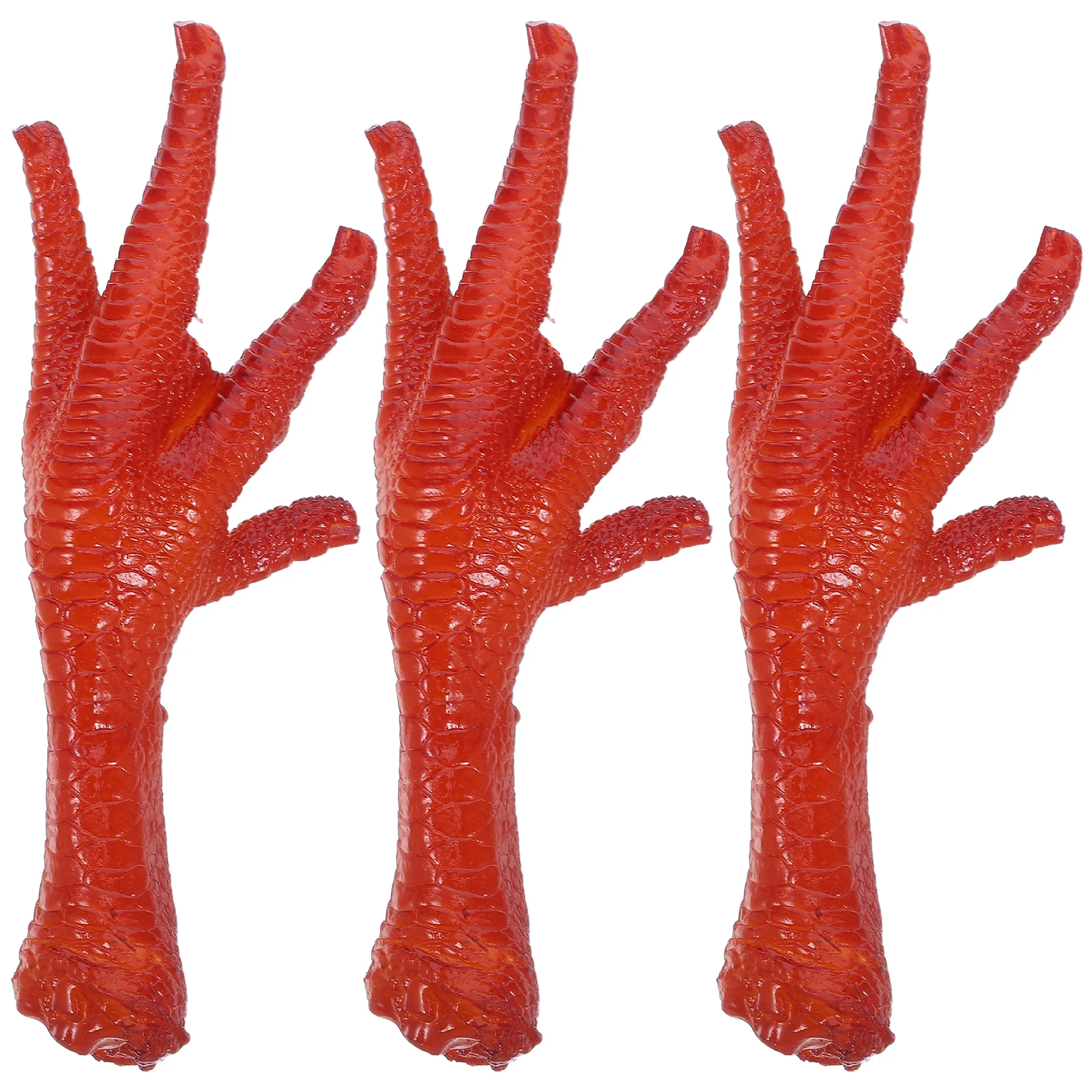 

3pcs Realistic Artificial Chicken Feet Fake Food Display Prop For Restaurant Event Kitchen Decoration Photography Props
