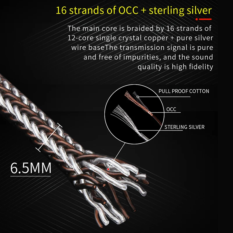 Hifi 4.4mm to 2XLR Cable High Quality OCC Sterling Silver 3pin XLR Balanced Male Audio Adapter Cable for Mp3 DAC AMP