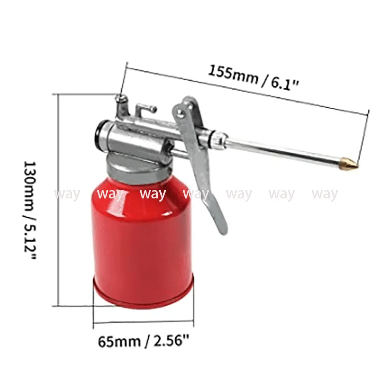 Hoge Druk Machine Olie Kan 250Ml Plastic Slang Slip Om Koper Tip Nozzle Olieman Olie Spuitfles Nozzle machine Olie Pot