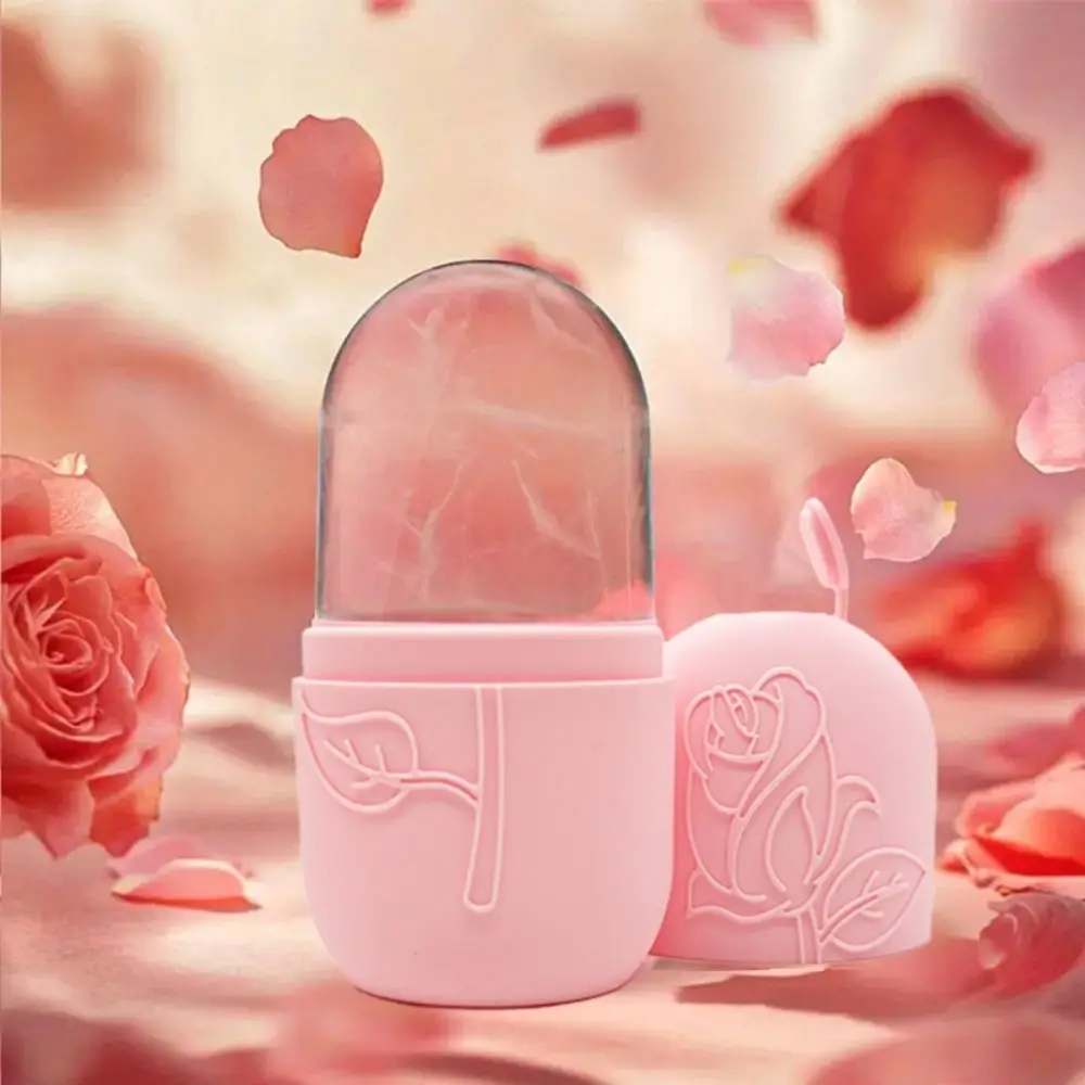 Verbeterde siliconen ijsroller voor gezichtsschoonheid Huidverzorgingshulpmiddelen Gezichtslift Gezichtsmassager Herbruikbare ijsvorm Ogen en nek