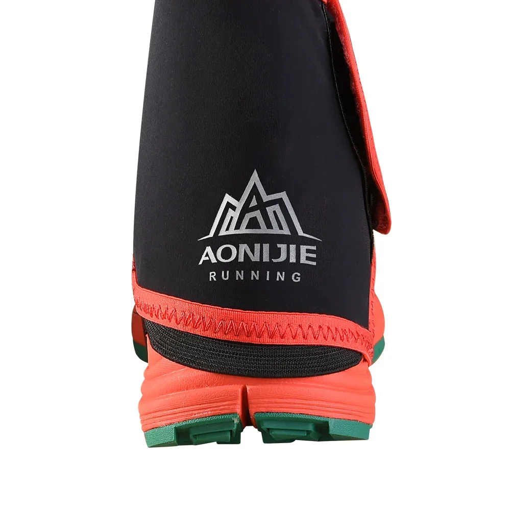 AONIJIE E940 E941Outdoor Unisex High Trail Reflective Gaiters Protective Shoe Covers For Running Marathon Prevent Sand Stone