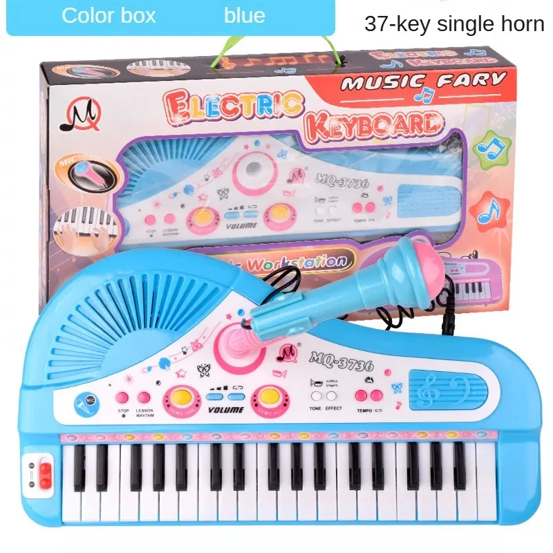 37/61 teclas crianças teclado eletrônico piano com microfone iniciante instrumento musical órgão brinquedos educativos presente para crianças
